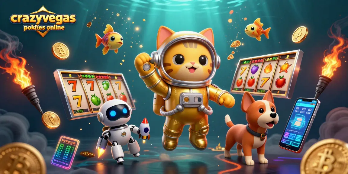 Spin high RTP slot games with crazyvegas pokies online featuring unique 3D characters and dynamic casino elements.
