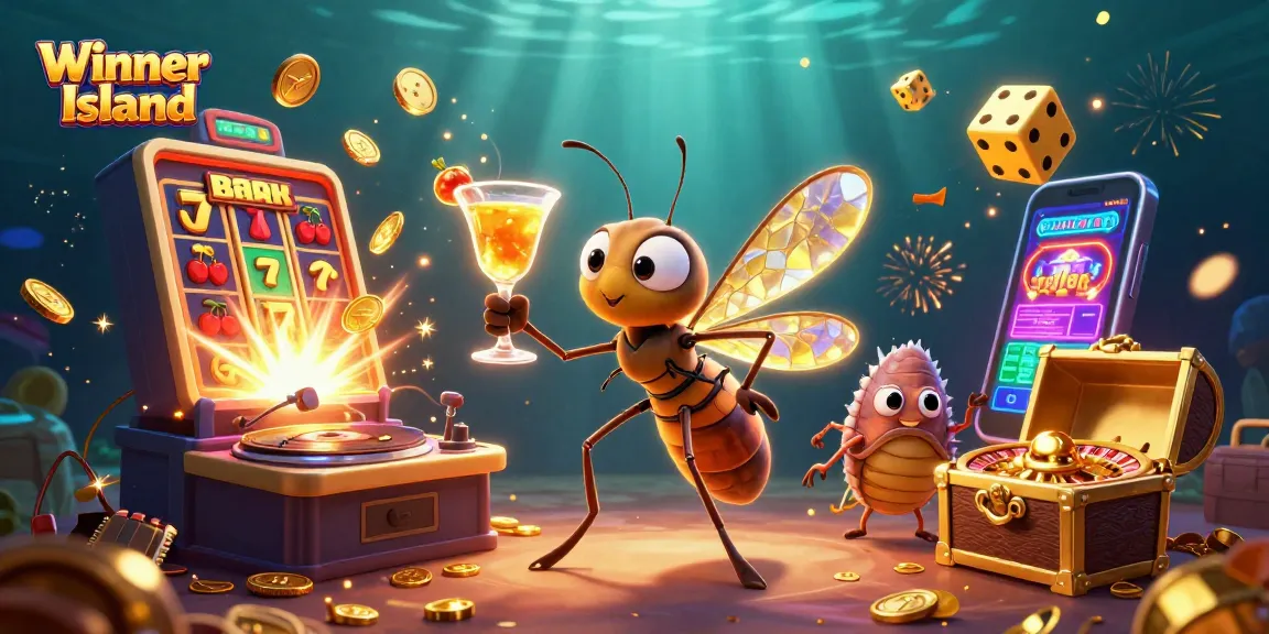 Experience the thrill of Winner Island casino with exploding jackpots and lively 3D characters.